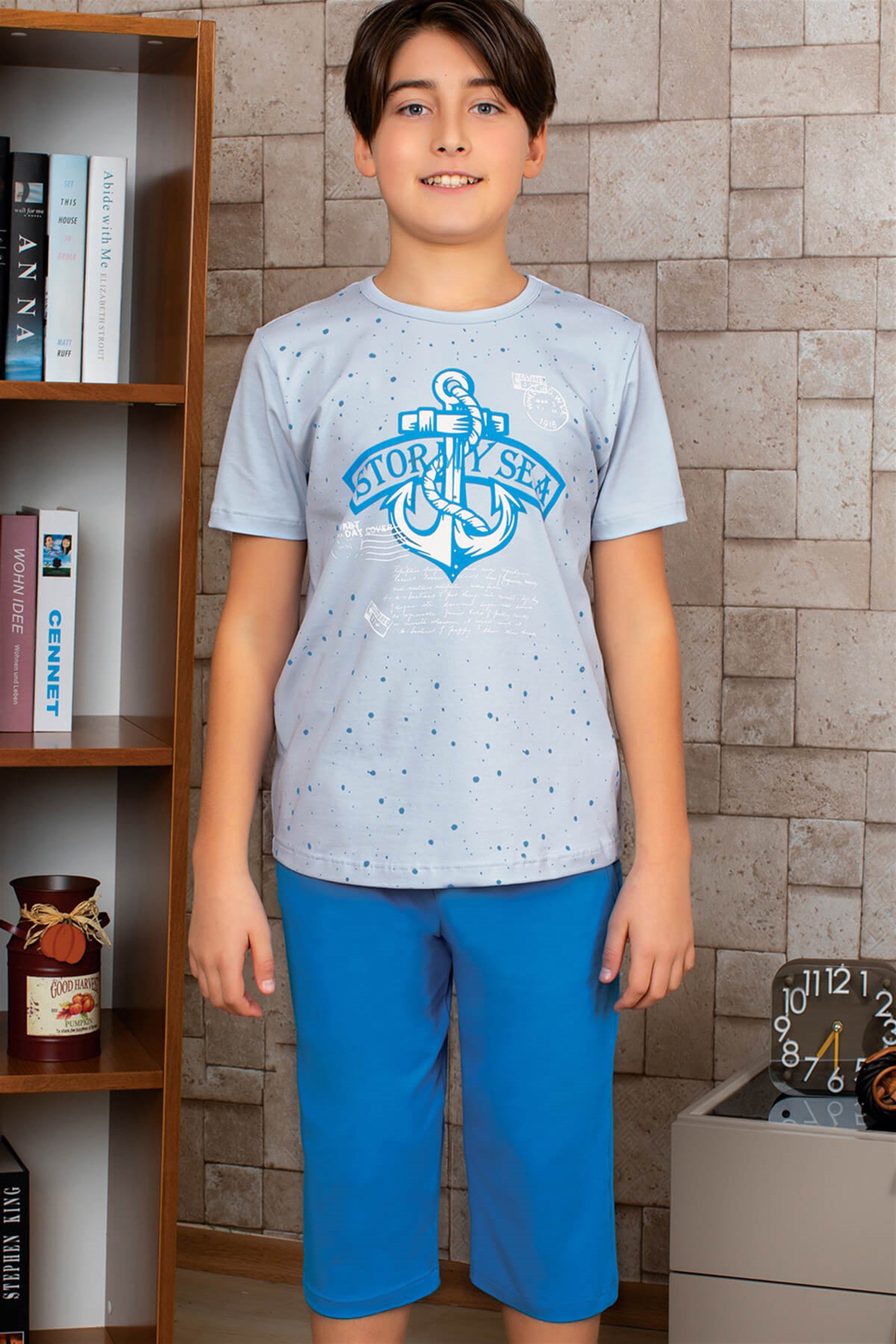 9772 Baykar Erkek Çocuk Kapri Takımı