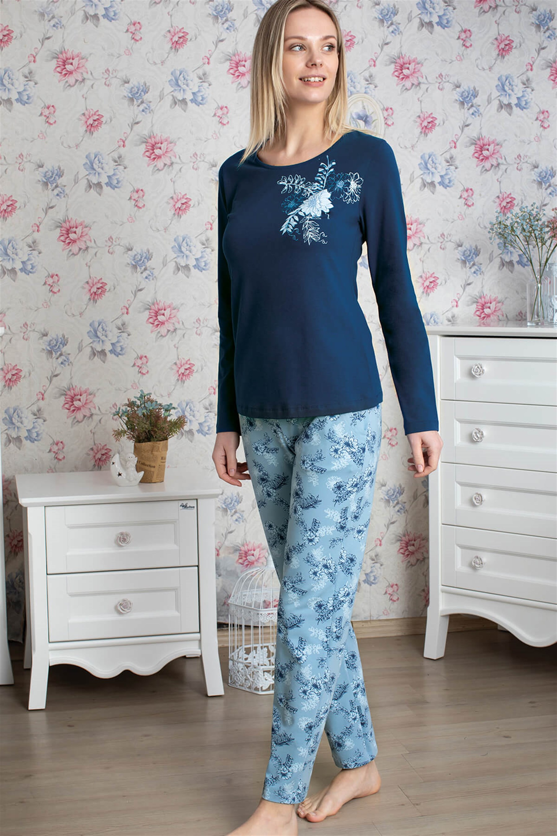 9913 Baykar Bayan Pijama Takımı