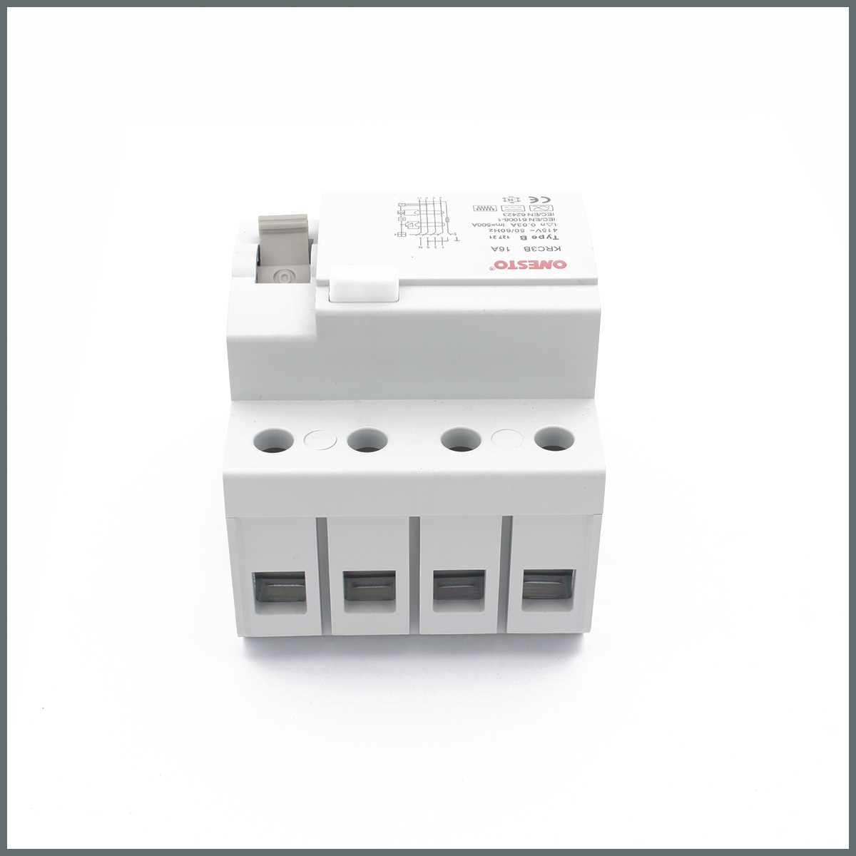 16A B Tipi RCCB (3P+N) 30mA Scc:6kA 