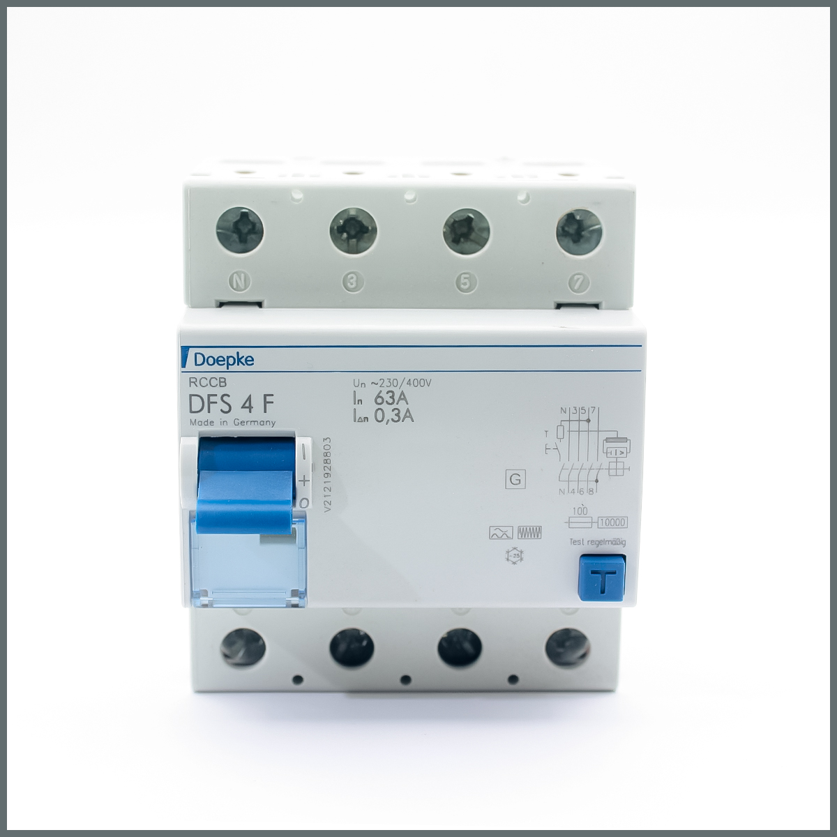4x63A RCCB 0.30A (F tipi) 