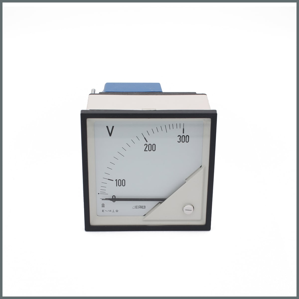 Analog Voltmetre (0-300V)  96x96 mm.   (90 Der.)