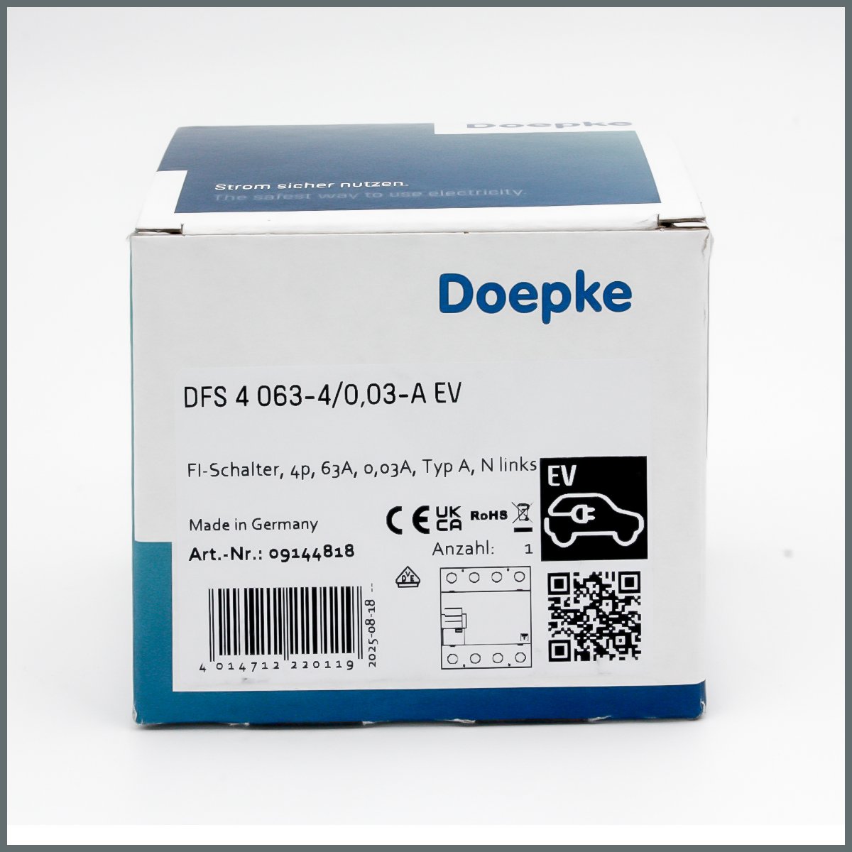 Doepke 4x63A RCCB 30mA (A Tipi Kaçak Akım Rölesi)  (EV:DC 6mA)