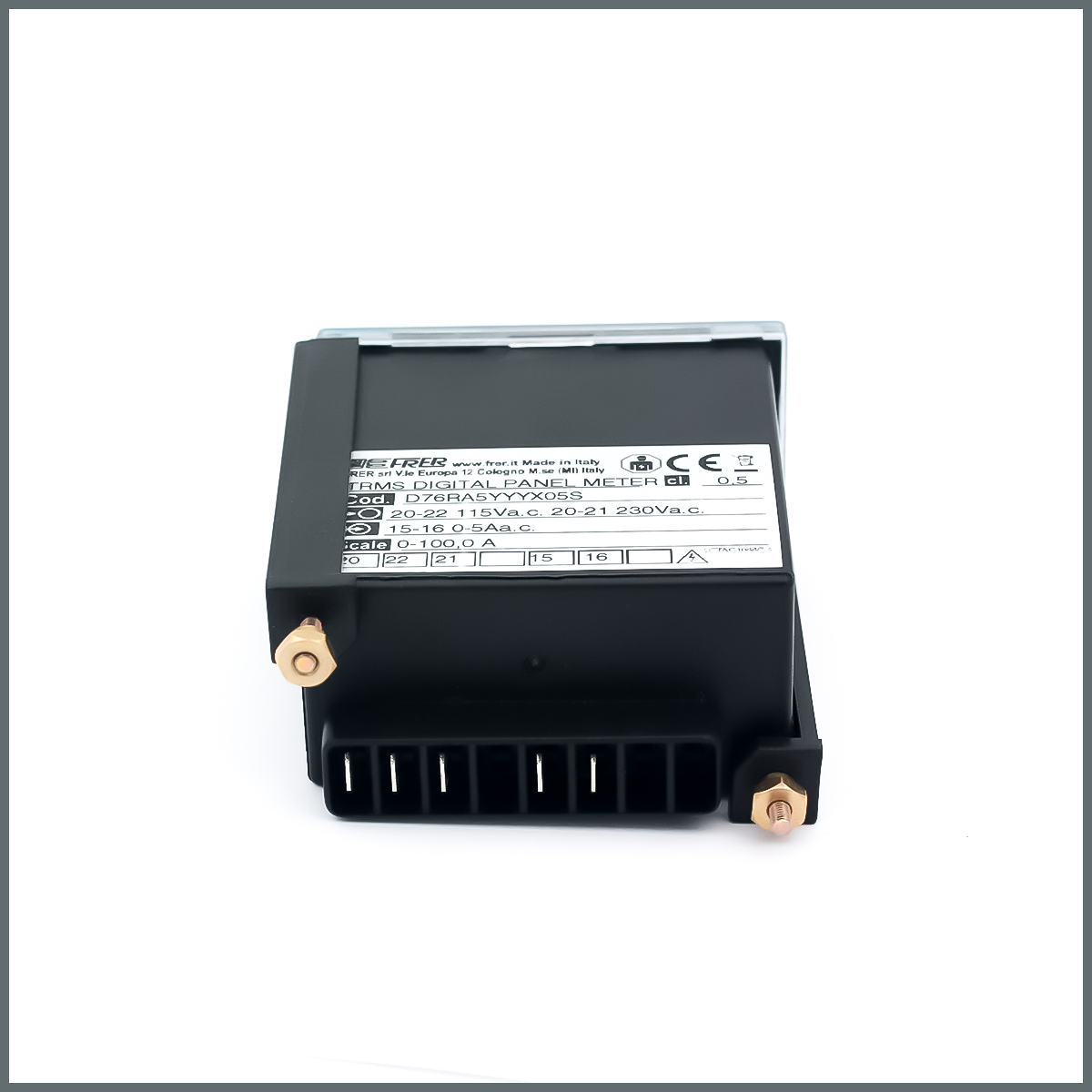 DPM 72x36 Arms In.0-5A Aux.115-230Vac 