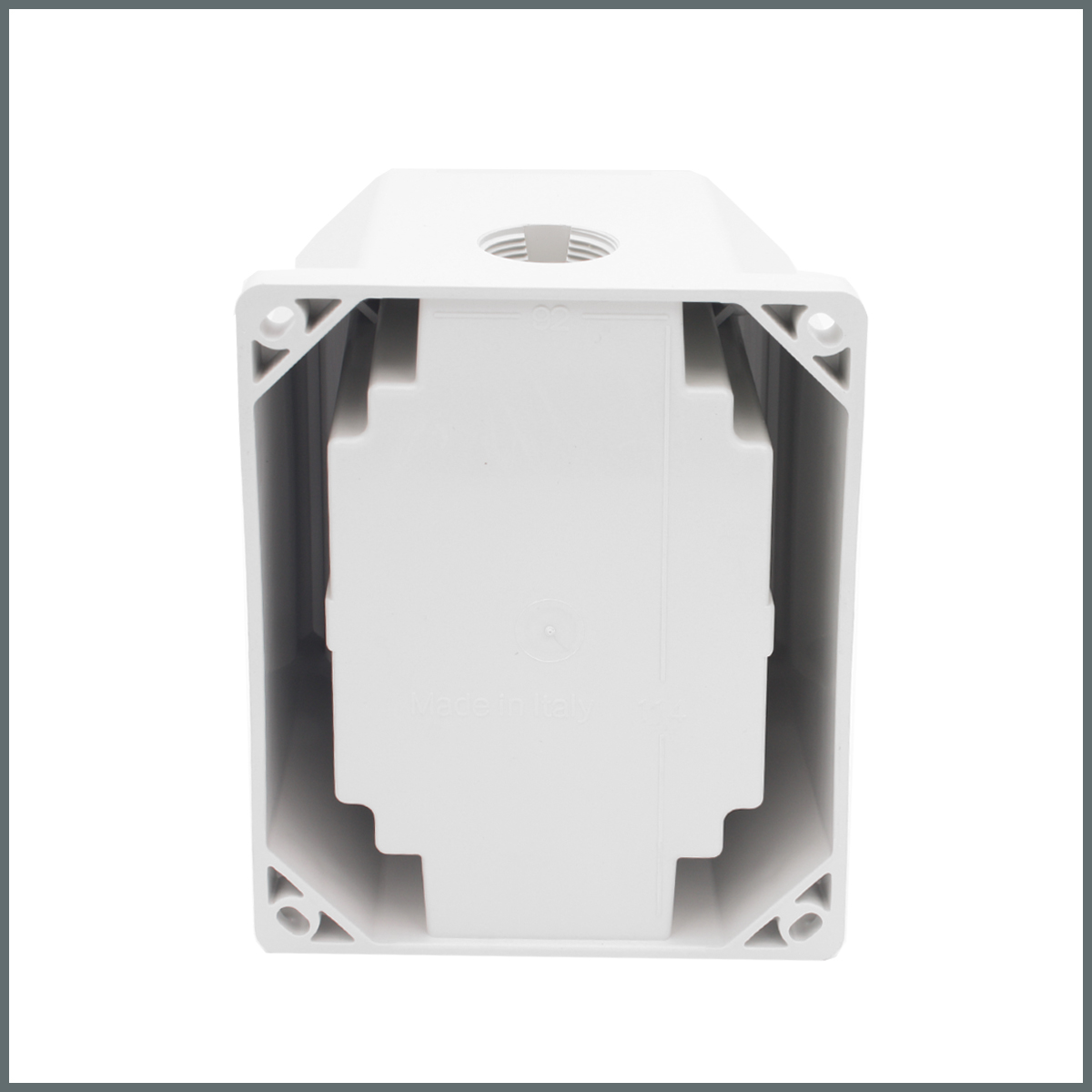 Fiş ve PrizlerPalazzoli Arka Kutu Sıva Üstü (1 Priz için) (IP66/IP67) 106x128mm. Giriş:M25