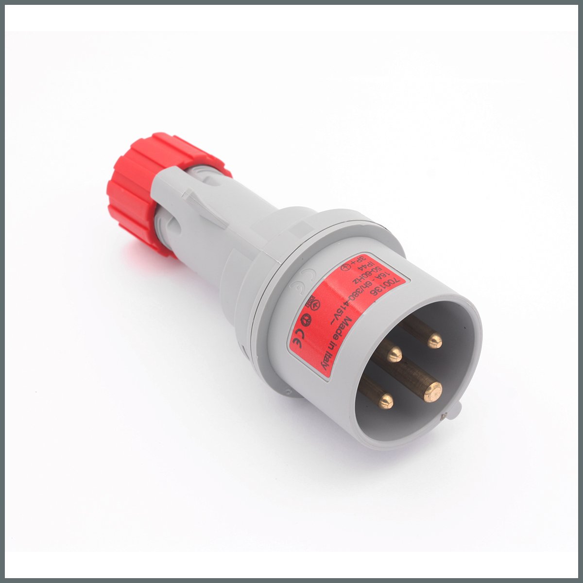 Fiş ve PrizlerPalazzoli Multimax Serisi Düz Fiş 16A (IP44) 400V 3P+T h:6