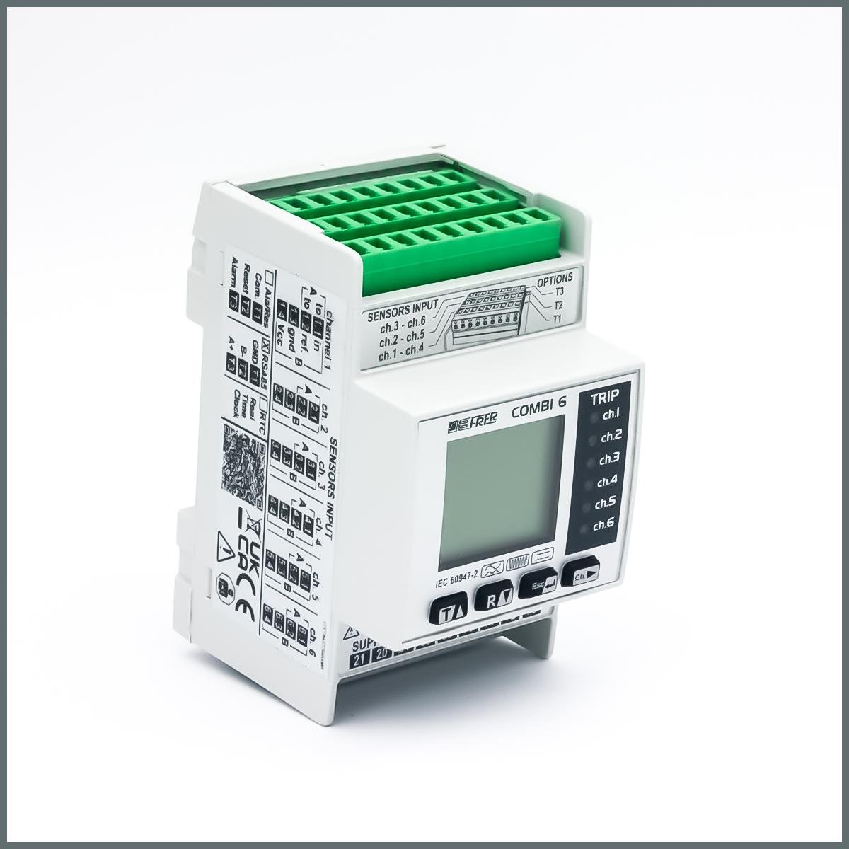 Frer 6 Kanal TKAK Rölesi/B Tipi/RS485 80-260Vac/dc / 30mA--30A / 3Modül