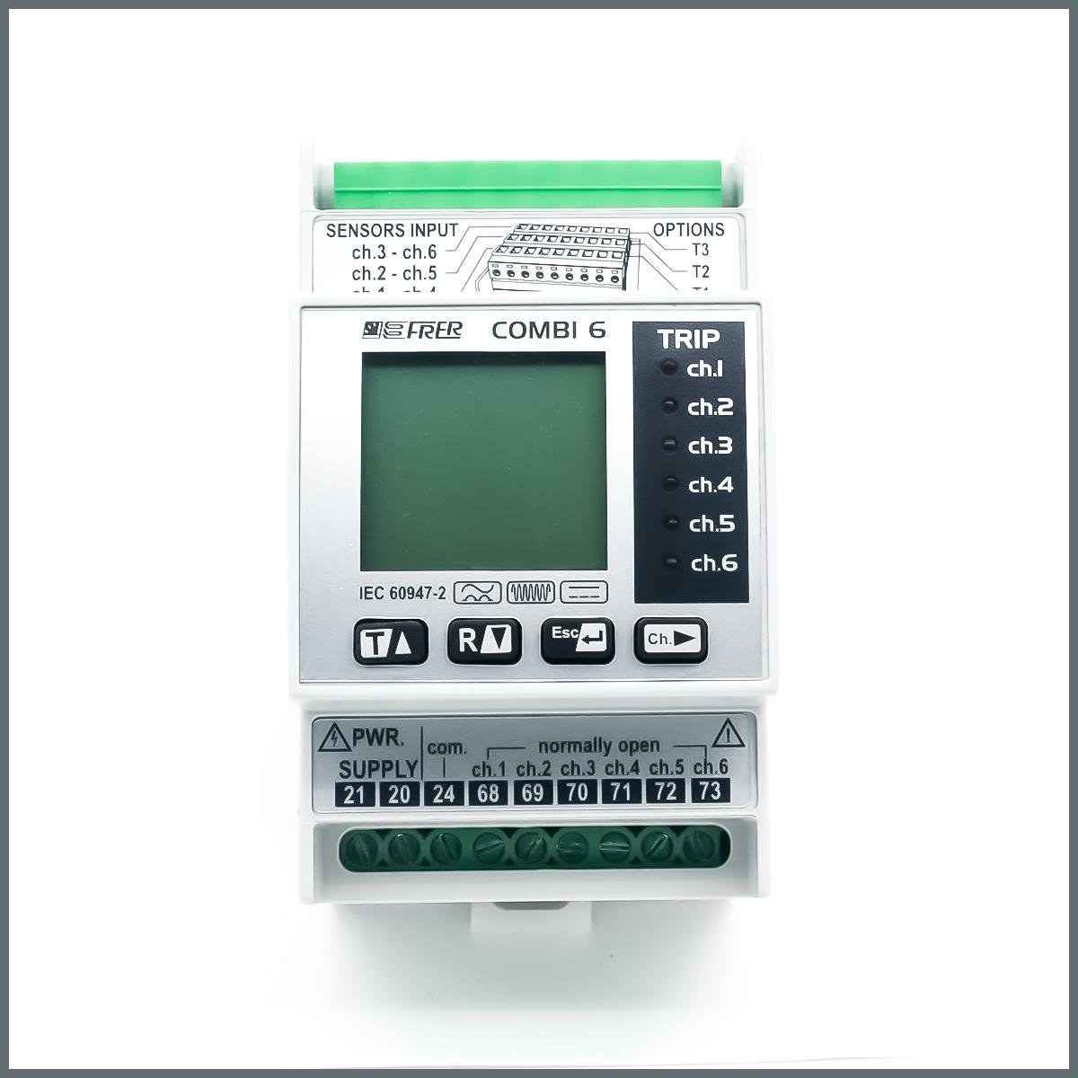 Frer 6 Kanal TKAK Rölesi/B Tipi/RS485 80-260Vac/dc / 30mA--30A / 3Modül