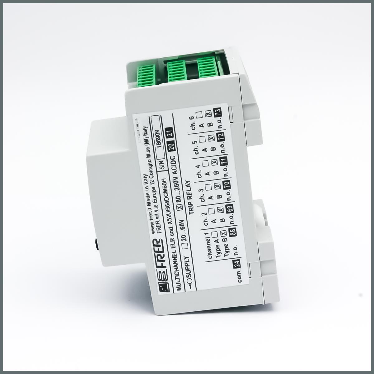 Frer 6 Kanal TKAK Rölesi/B Tipi/RS485 80-260Vac/dc / 30mA--30A / 3Modül