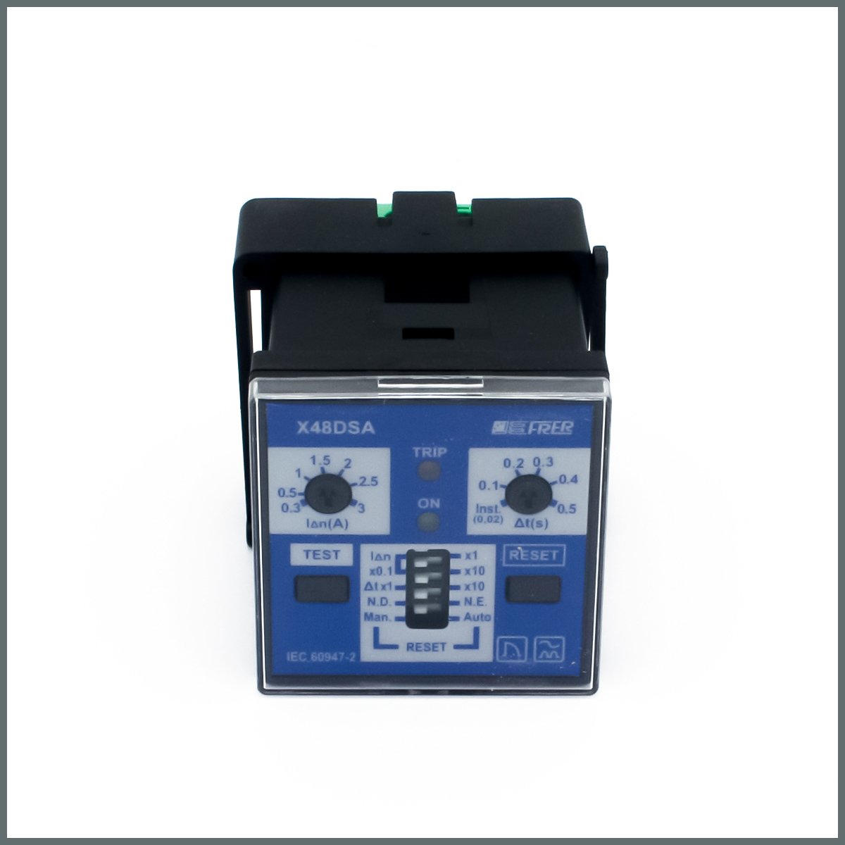 Frer AC,A Tipi Kaçak Akım Rölesi 20-260VAC/DC/ 30mA-30A 48x48mm. (Pano Tipi)
