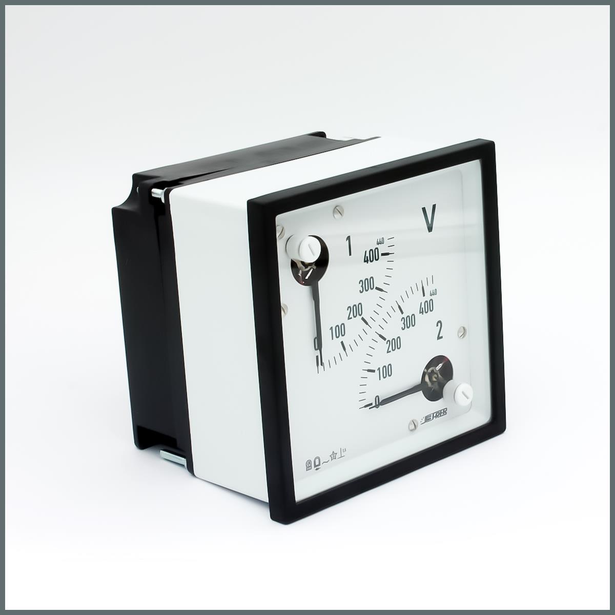 Frer Analog Double Voltmetre 96x96 0-440V 