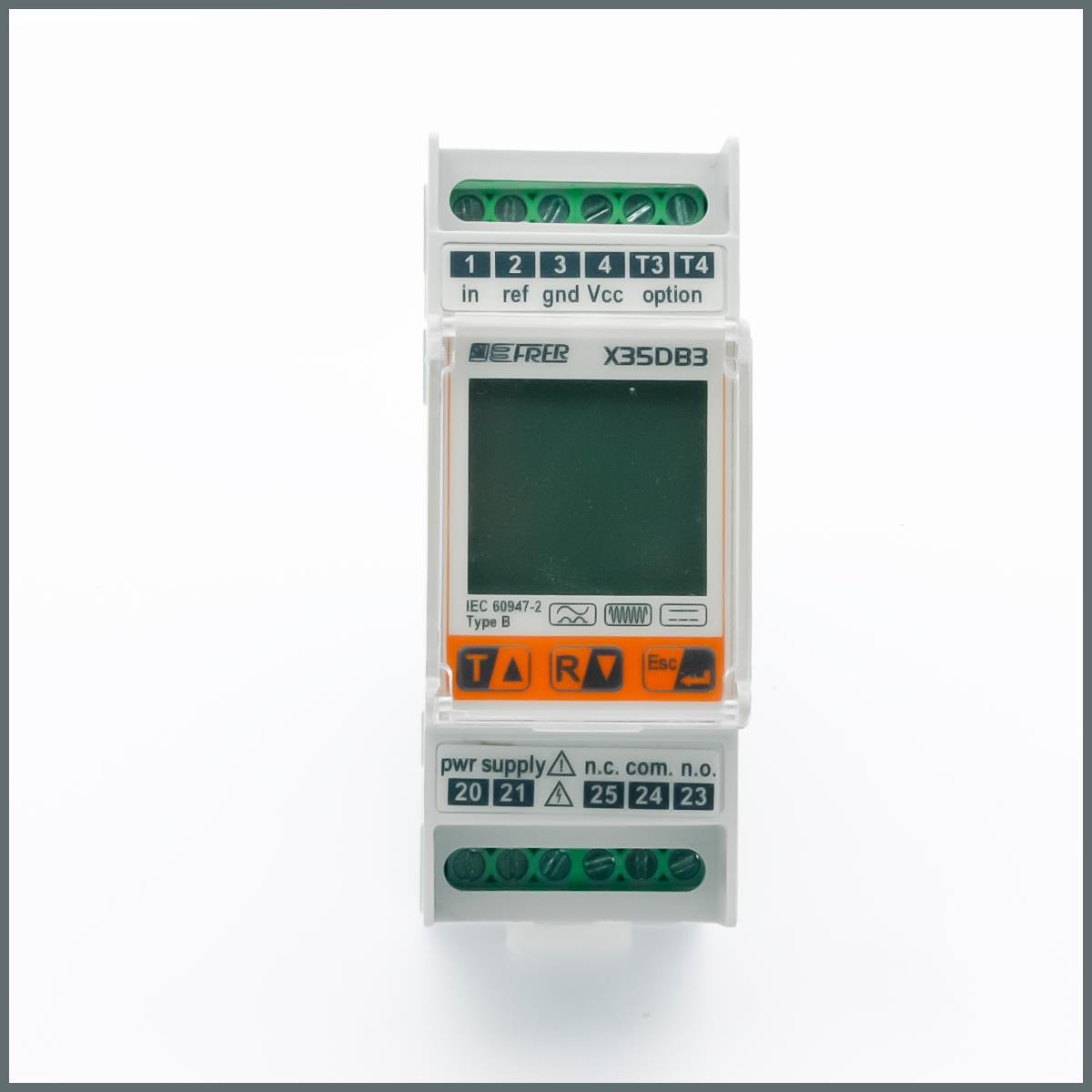 Frer B Tipi Kaçak Akım Rölesi / T-R 230VAC/2 Modül/ Ray Tipi (Main Dist)