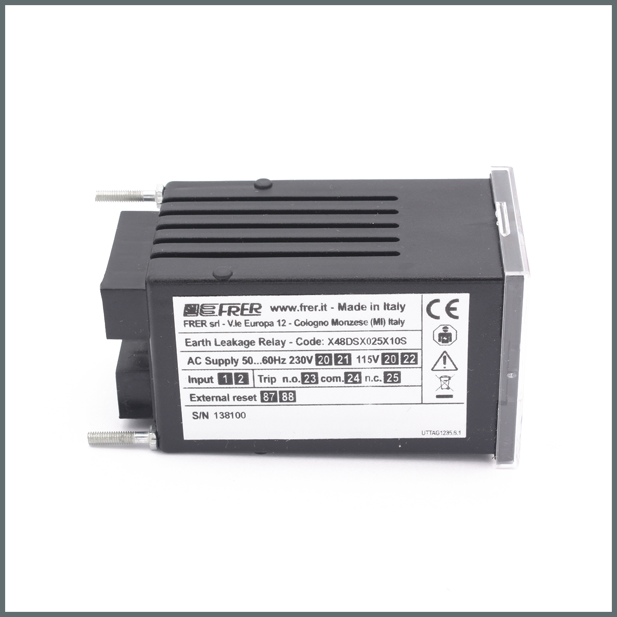 Frer T.K.A.K. Rölesi (A,AC Tipi) (Pano Tipi) 230VAC / 30mA--30A / 48x48mm. 