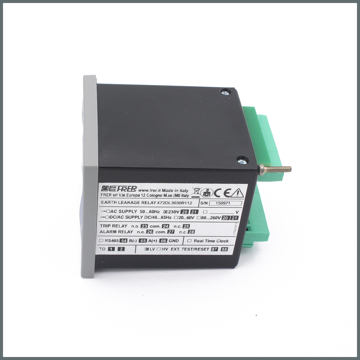 Frer T.K.A.K. Rölesi / A,AC ve F Tipi / LCD Ekran 230VAC/ 30mA--30A/72x72/Pano Tipi