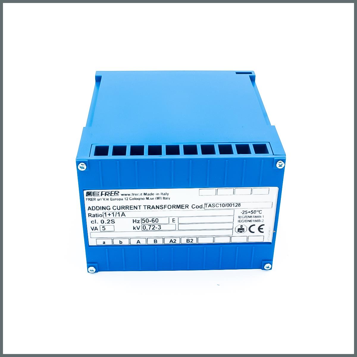 Frer Toplayıcı Akım Trafosu 2-Girişli 1+1/1A cl.0,2S (5VA) TASC10 Serisi 