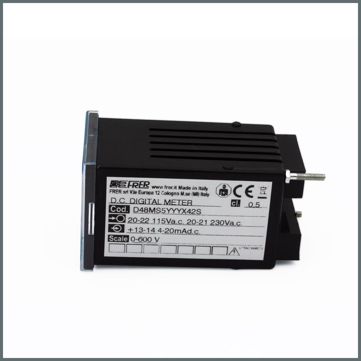 Frer Transdüser girişli Dijital Ölçü Aleti 48x48 4-20mA 115-230Vac 