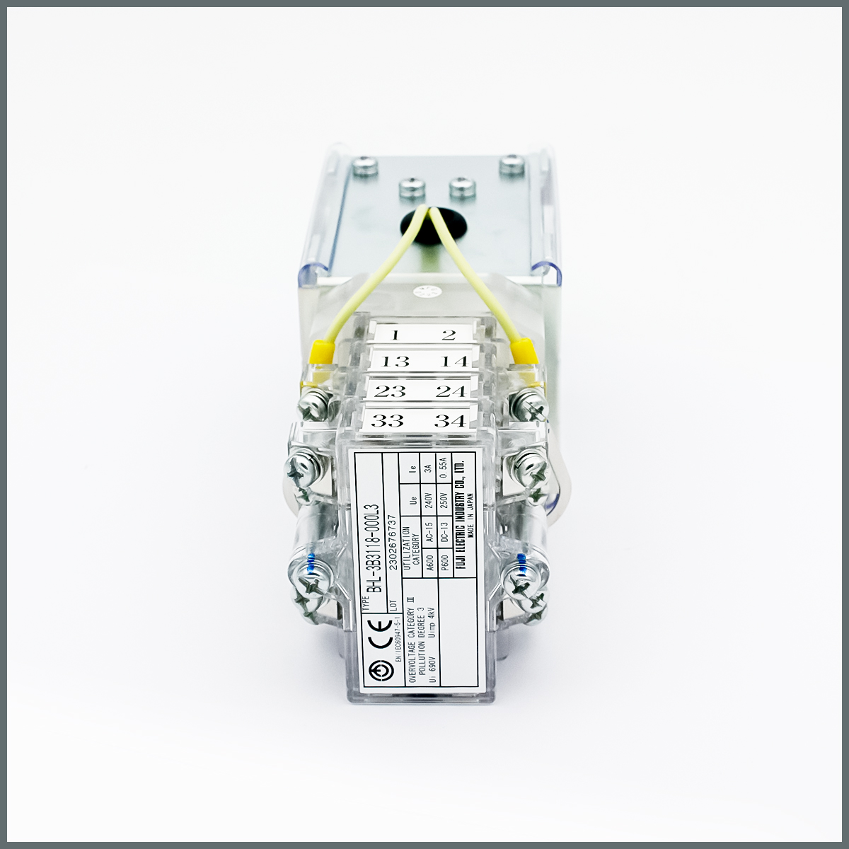 Fuji 125VDC (Ledli) Ayırıcı Anahtarı (Yuv. Flanş) BHL-3B3-118-125L3-W-Z-B(L54-Z11E)