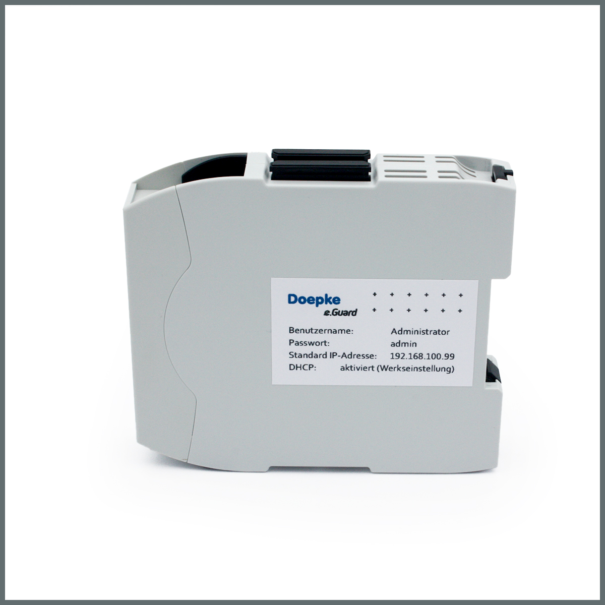 Gateway for the e.Guard system Local and cloud-b. data rec. and storage