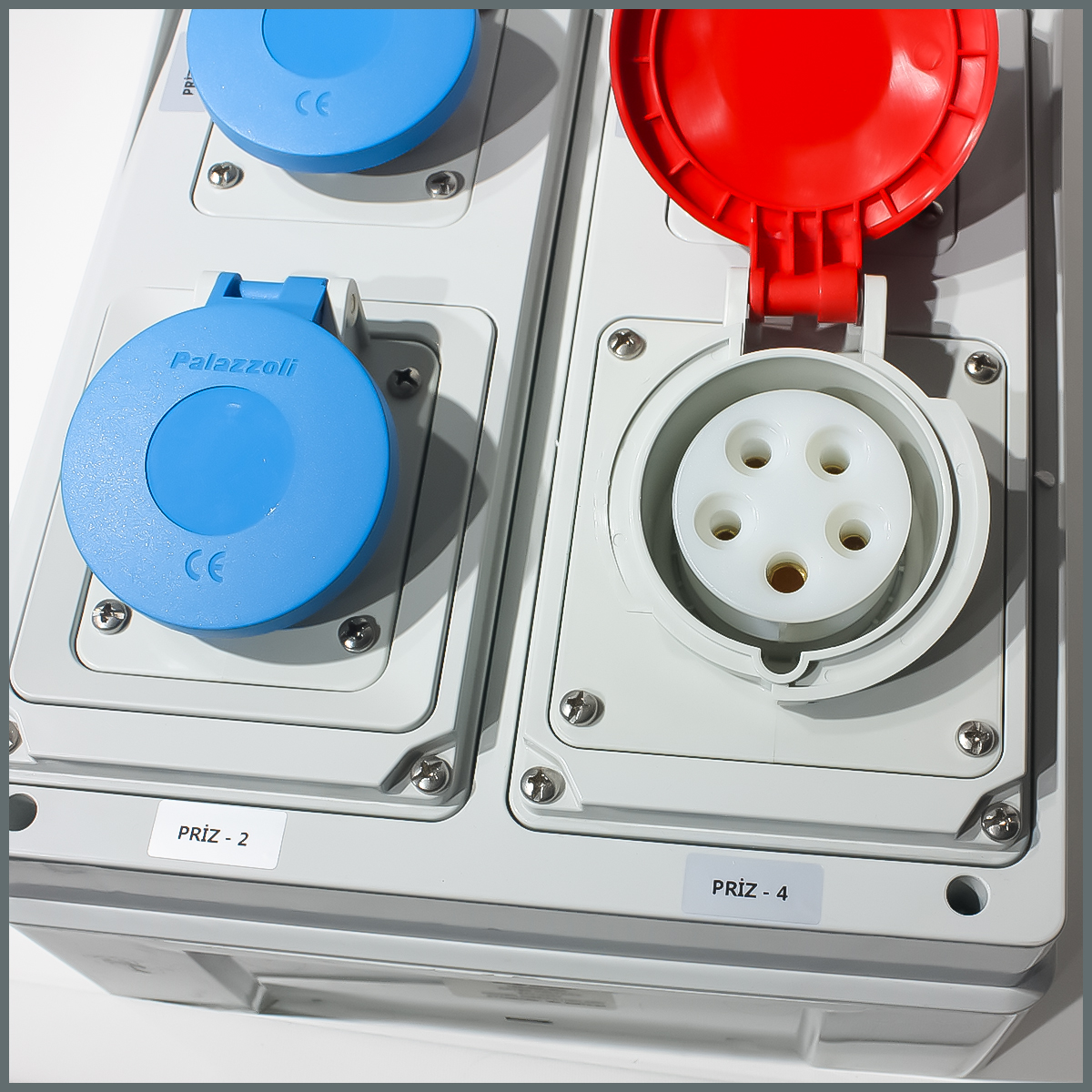 IP44 Kombinasyon Panosu  3ad. 3x16A, 1ad. 5x16A