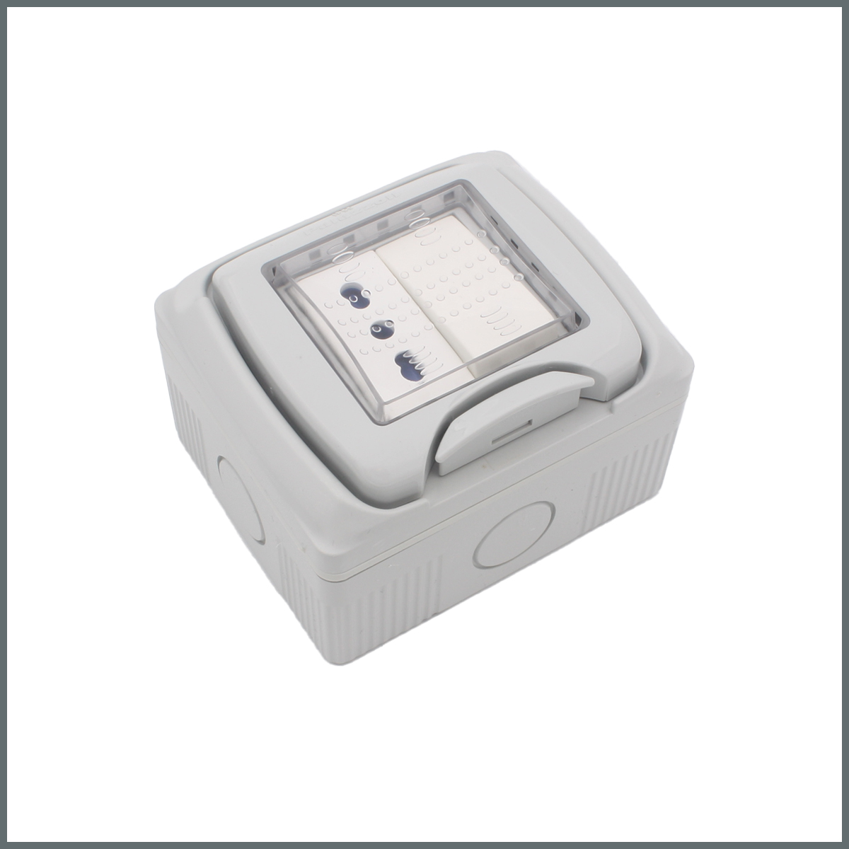 IP55 Sıva Üstü Dış ortam Komütatör+Priz 