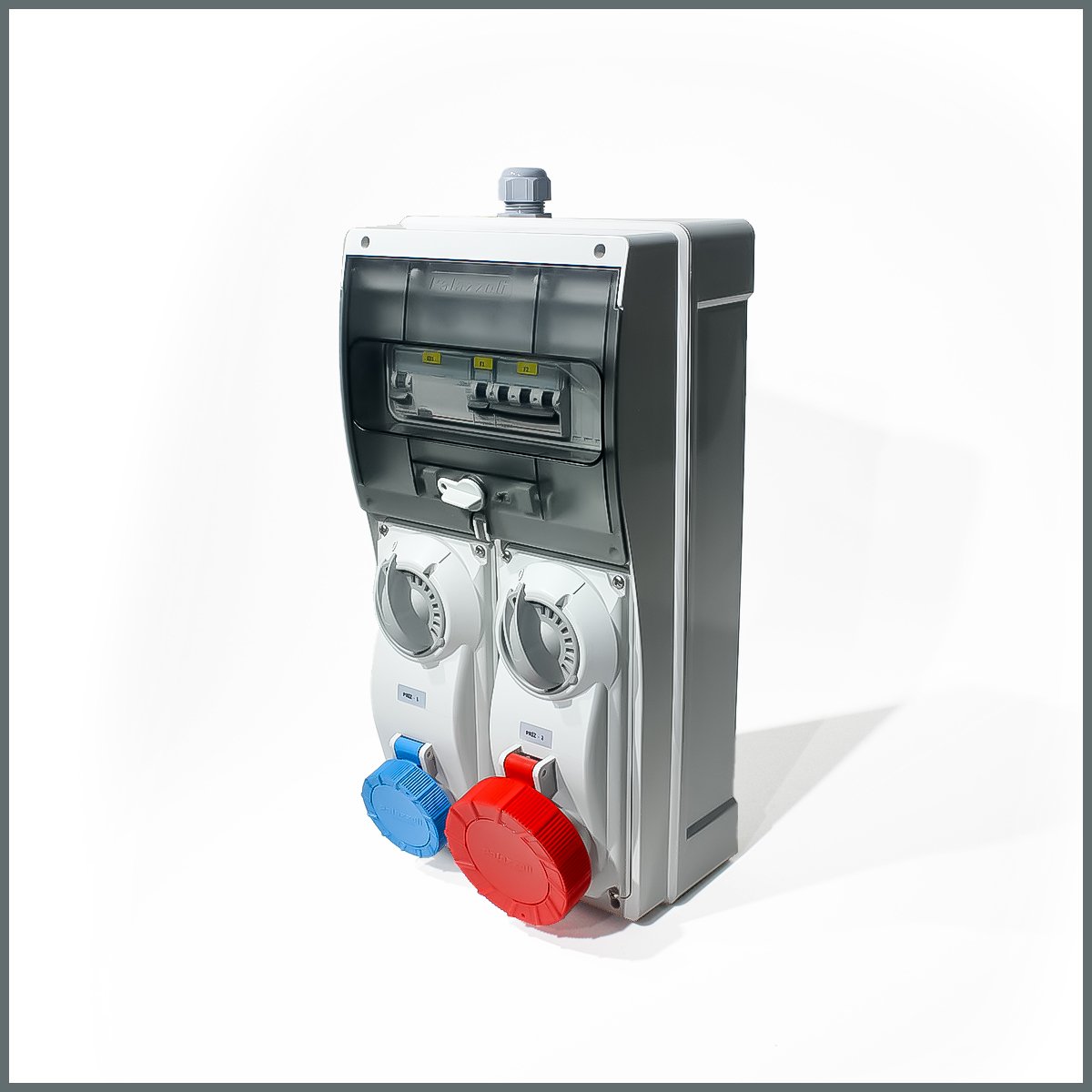 IP66 Kombinasyon Panosu 1ad. 3x16A, 1ad. 5x32A Kilitli Priz