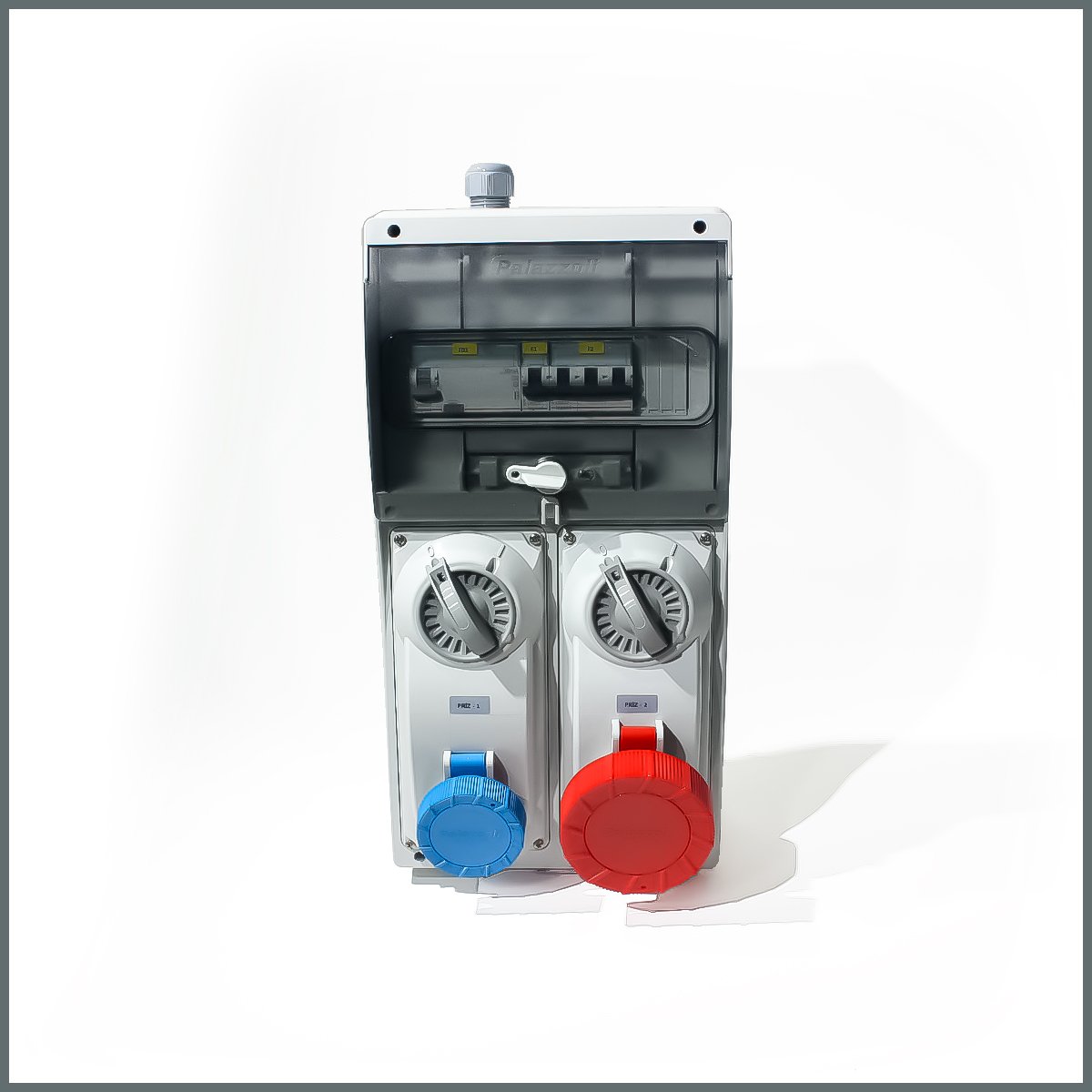 IP66 Kombinasyon Panosu 1ad. 3x16A, 1ad. 5x32A Kilitli Priz