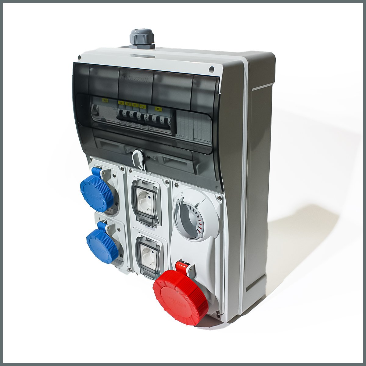 IP66 Kombinasyon Panosu 2 ad.3x16A Schuko Priz  1 ad. 5x32A Kilitli Priz 2 ad. 3x16A Panel Tipi Priz  