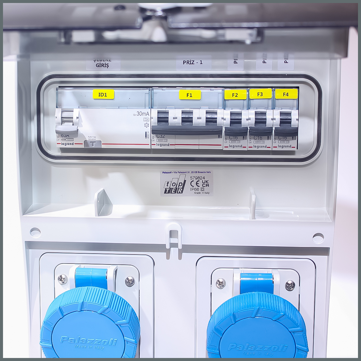 IP66 Kombinasyon Panosu 3 ad 3x16A, 1 ad 5x32A