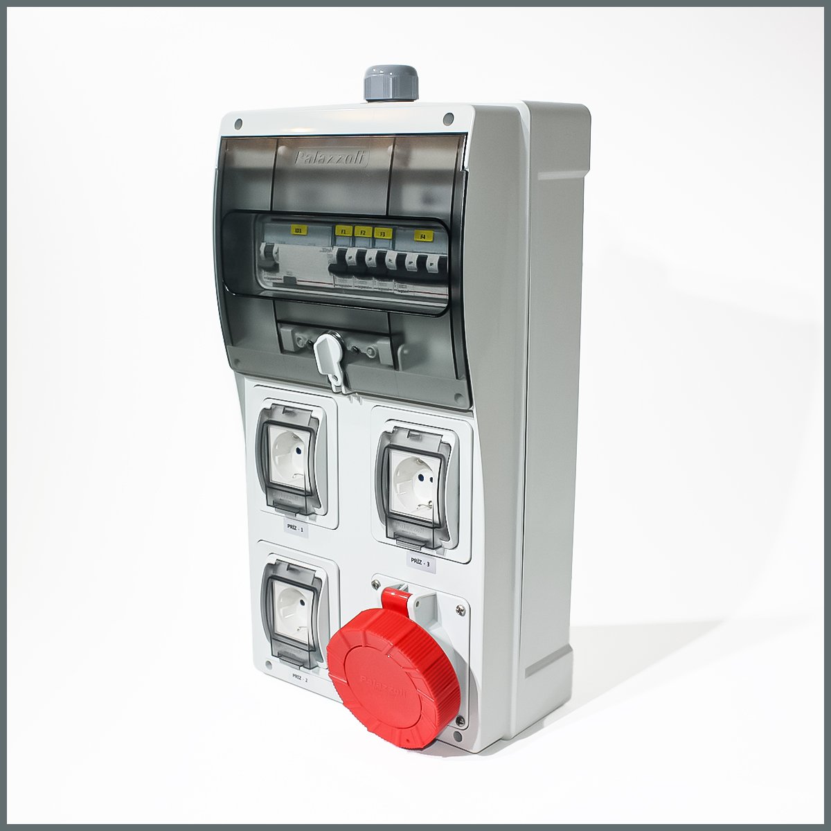 IP66 Kombinasyon Panosu 3 ad. Schuko Priz 3x16A 1 ad. 5x32A Priz