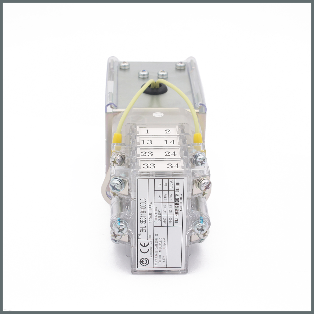 Kesici Anahtarı (Kare Flanş) (Ledsiz) BHL-3B3-118-000L3-W-Y-B (L54-Y11E)