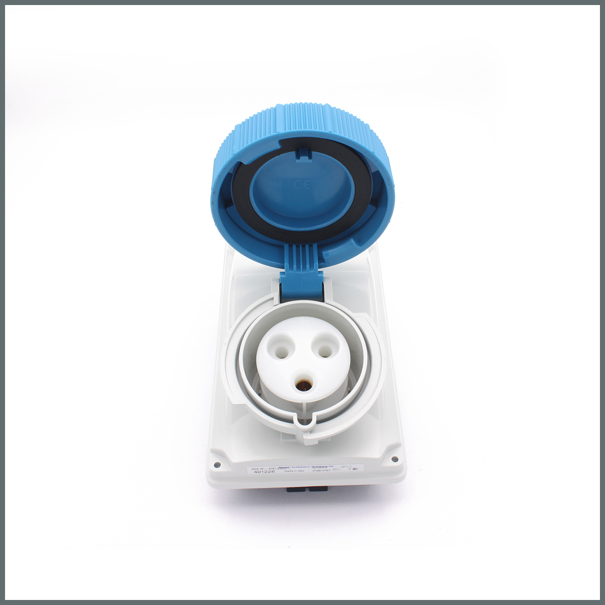 Kilitli Prizler (Dikey)Palazzoli TopTER Serisi Anahtarlı Priz 32A (IP66/67) 230V (Dikey) 2P+T h:6