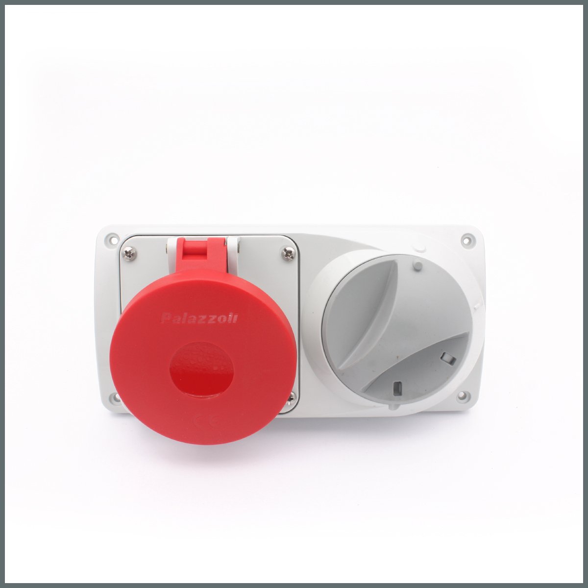 Konum GöstergeleriPalazzoli Prima Serisi Anahtarlı Priz 32A (IP44) 400V (Yatay) 3P+T h:6