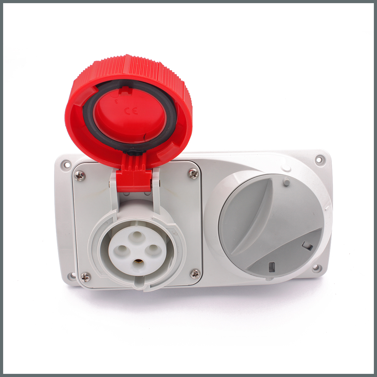 Konum GöstergeleriPalazzoli Prima Serisi Anahtarlı Priz 16 A (IP55) 400V (Yatay) 3P+T h:6