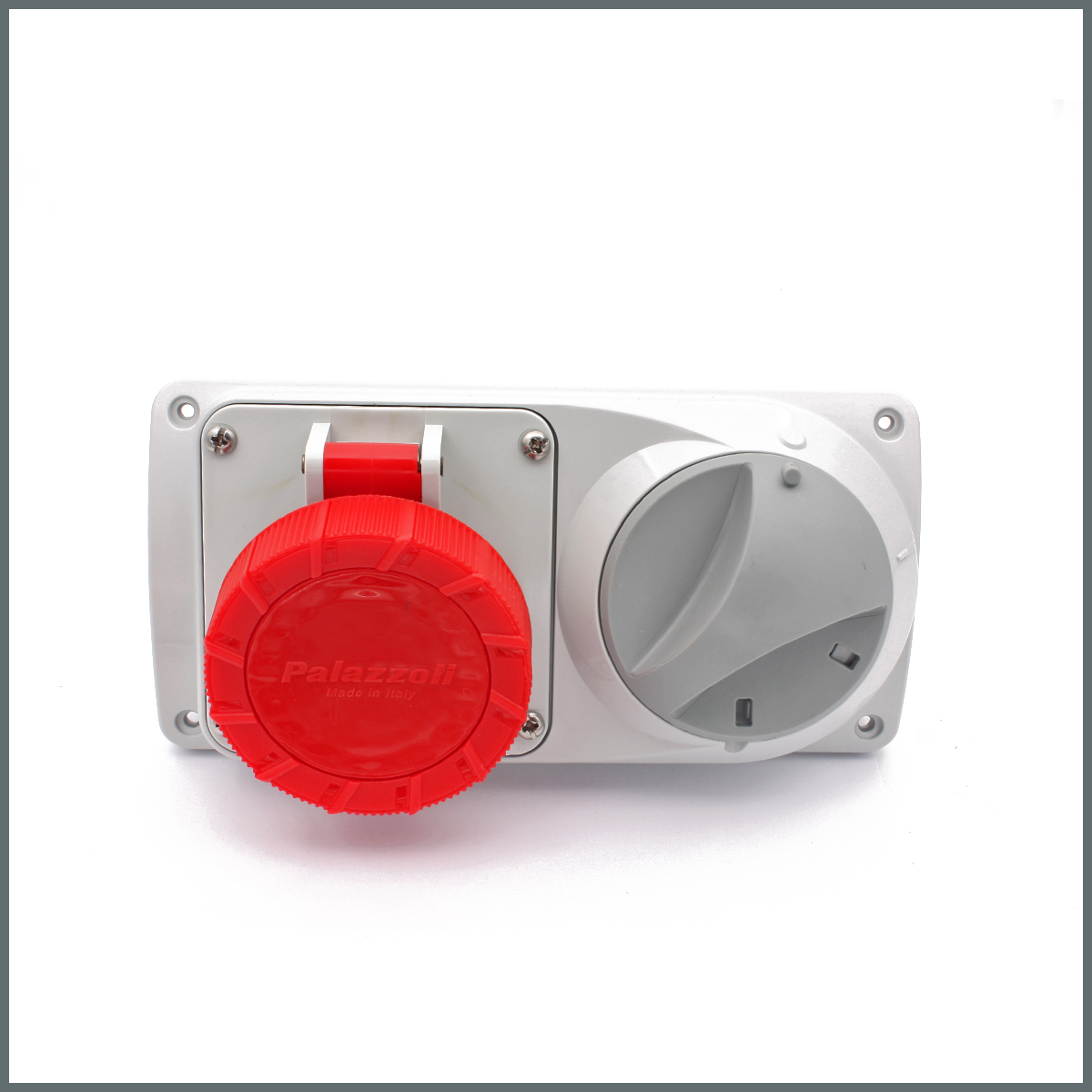 Konum GöstergeleriPalazzoli Prima Serisi Anahtarlı Priz 16 A (IP55) 400V (Yatay) 3P+T h:6