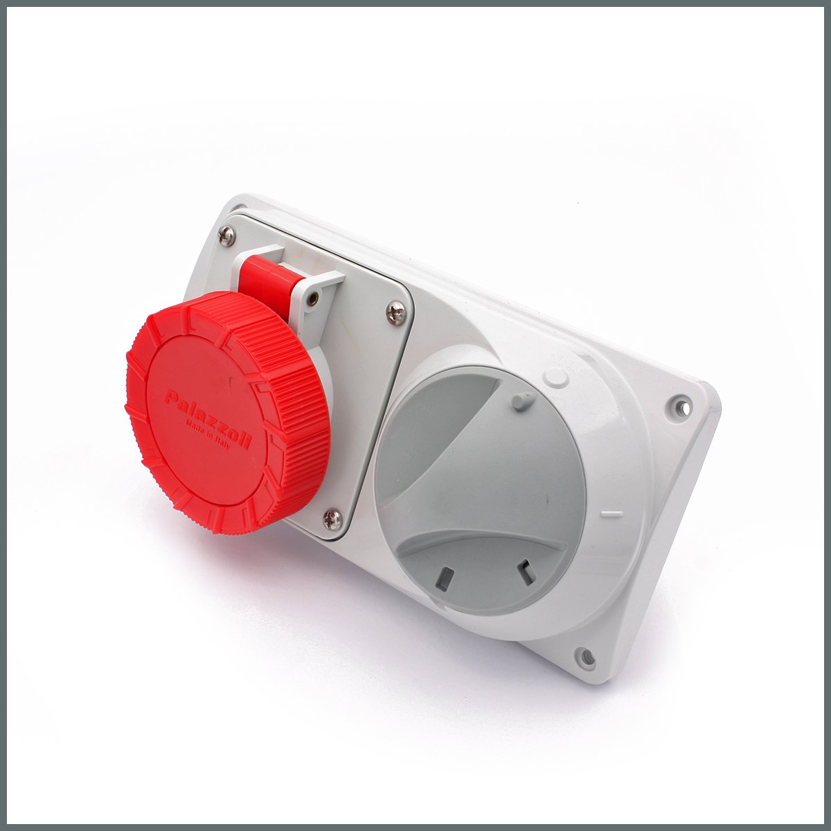 Konum GöstergeleriPalazzoli Prima Serisi Anahtarlı Priz 16 A (IP55) 400V (Yatay) 3P+T h:6