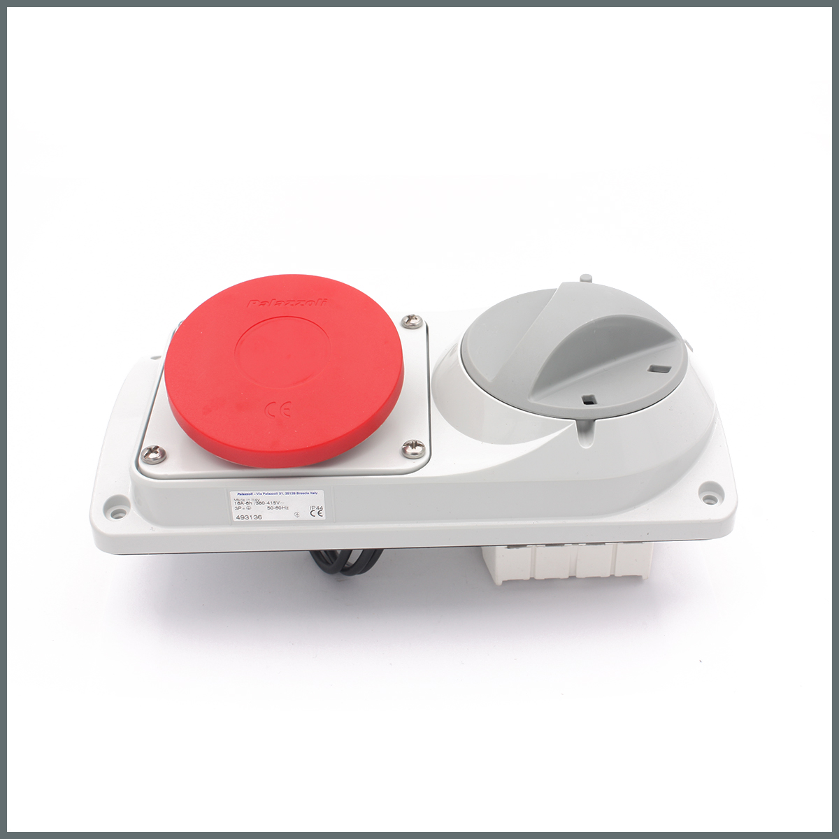 Konum GöstergeleriPalazzoli Prima Serisi Anahtarlı Priz 16A (IP44) 400V (Yatay) 3P+T h:6