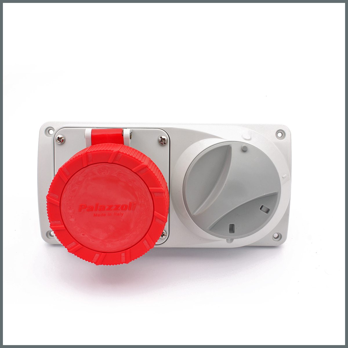 Konum GöstergeleriPalazzoli Prima Serisi Anahtarlı Priz 16 A (IP55) 400V (Yatay) 3P+N+T h:6