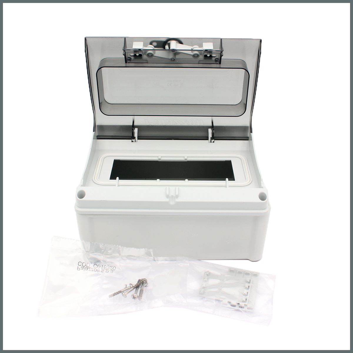 Konum GöstergeleriPalazzoli Prima Serisi Sigorta Kutusu (IP55) 9 Modül Şeffaf Pencereli