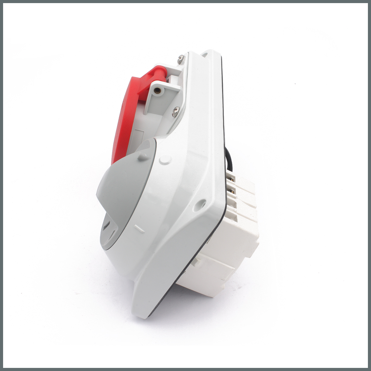 Konum GöstergeleriPalazzoli Prima Serisi Anahtarlı Priz 16A (IP44) 400V (Yatay) 3P+T h:6