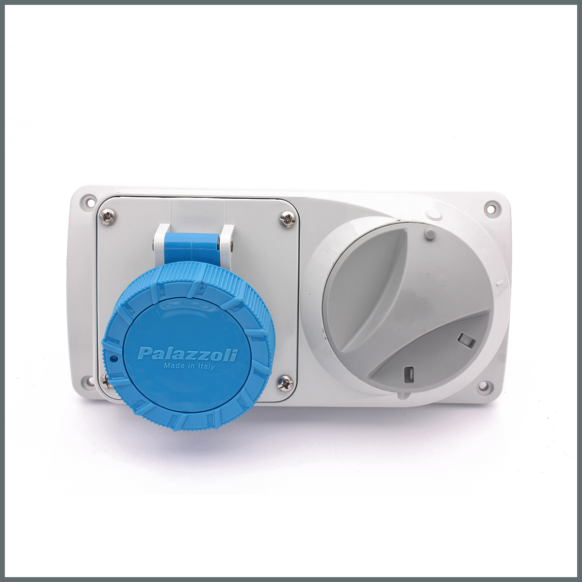 Konum GöstergeleriPalazzoli Prima Serisi Anahtarlı Priz 16 A (IP55) 230V (Yatay) 2P+T h:6