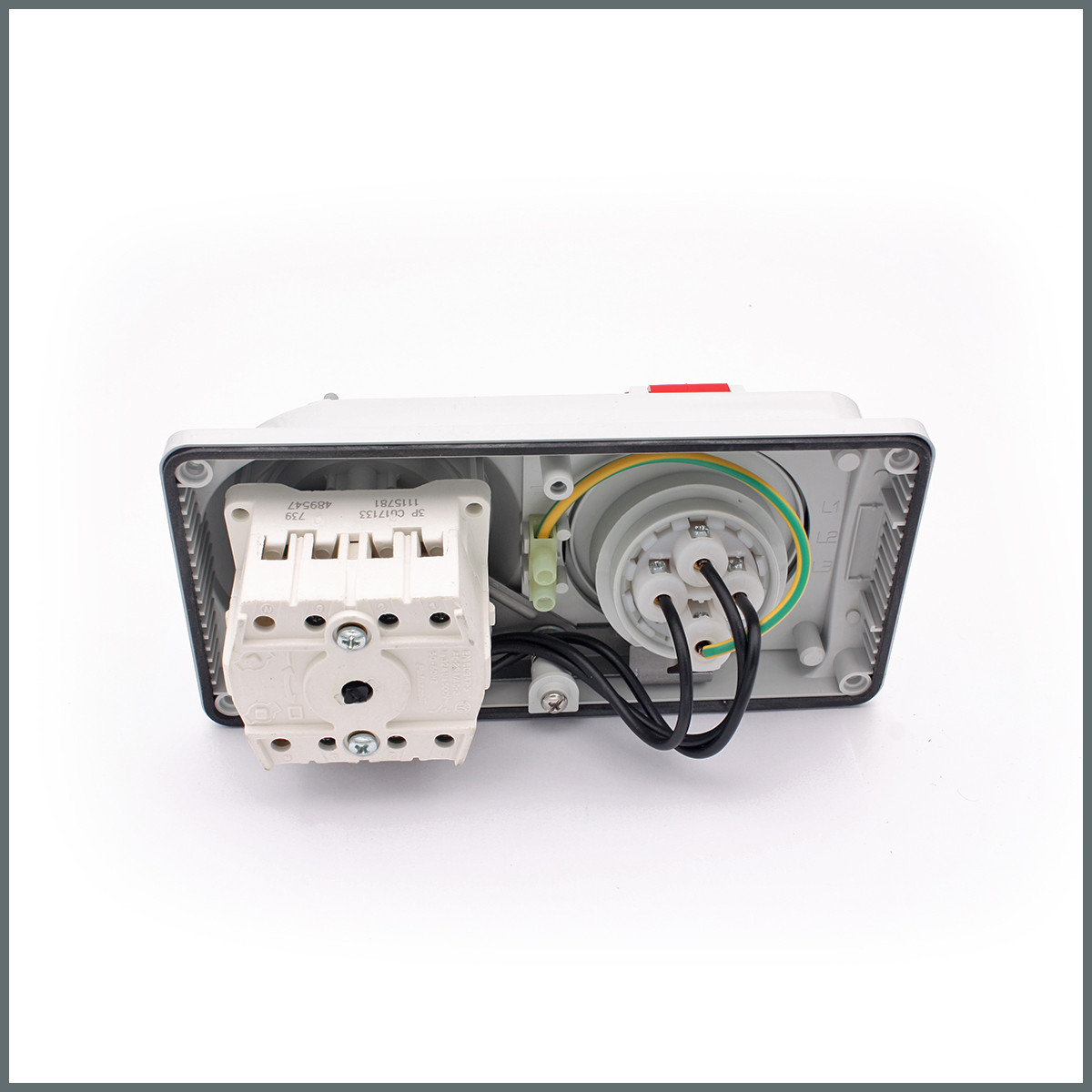 Konum GöstergeleriPalazzoli Prima Serisi Anahtarlı Priz 16 A (IP55) 400V (Yatay) 3P+T h:6