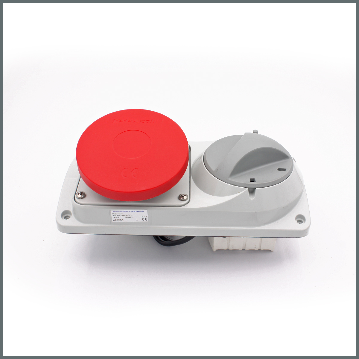 Konum GöstergeleriPalazzoli Prima Serisi Anahtarlı Priz 32A (IP44) 400V (Yatay) 3P+T h:6