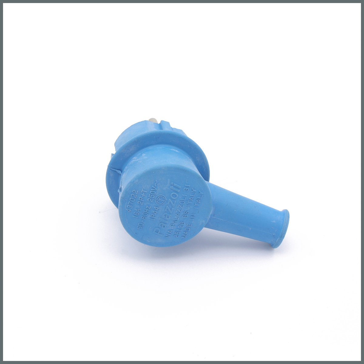 Konum GöstergeleriSPIN Serisi Schuko Fiş IP44 (Kauçuk) 250V 2P+E 10/16A - 90° Açılı 