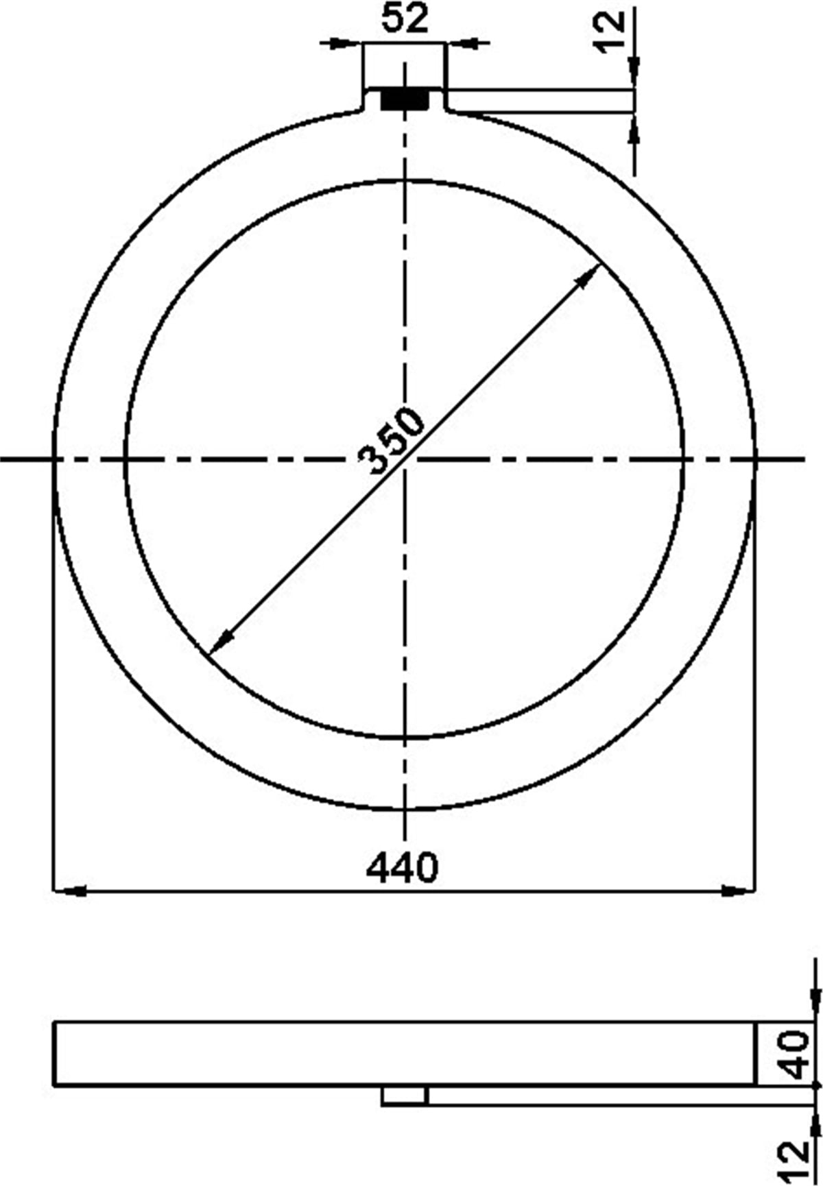 Konum GöstergeleriToroid Akım Trafosu (Yuvarlak) Kapalı Tip / İç Çap:350mm.