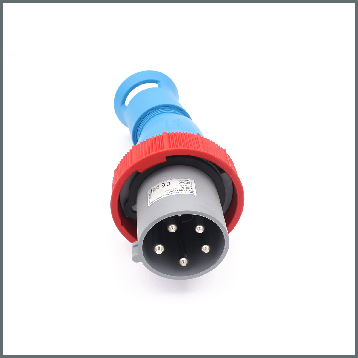 Konum GöstergeleriX-CEE Serisi Düz Fiş 63A (IP66/67/68/69)  400V 3P+N+T h:6