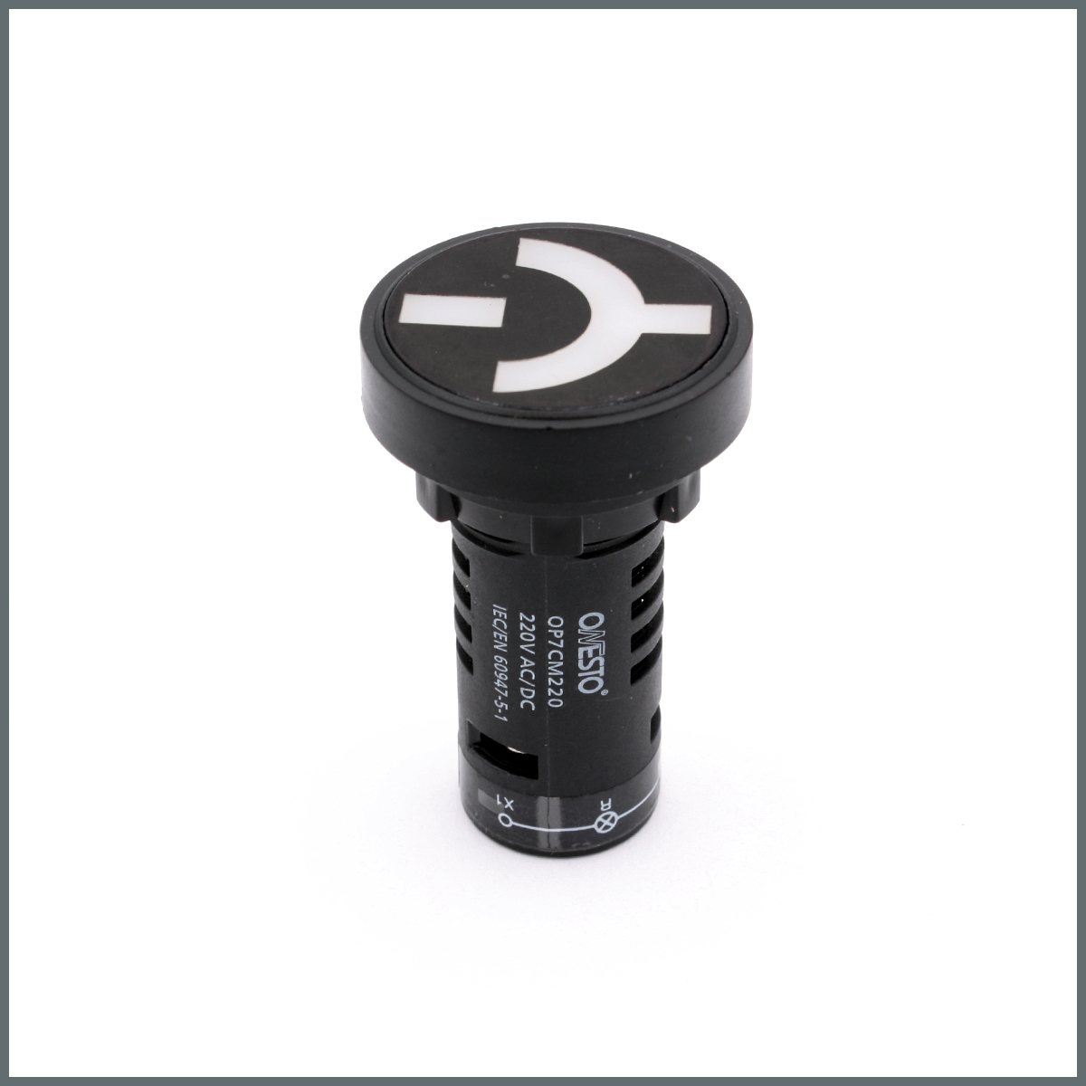 Ledli MCB Göstergesi 220VAC/DC (Yuvarlak)