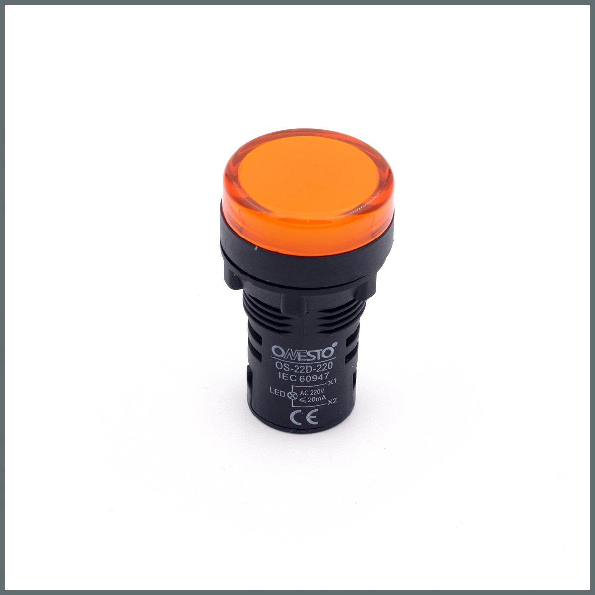 Ledli Sinyal Lambası 220VAC (Sarı)