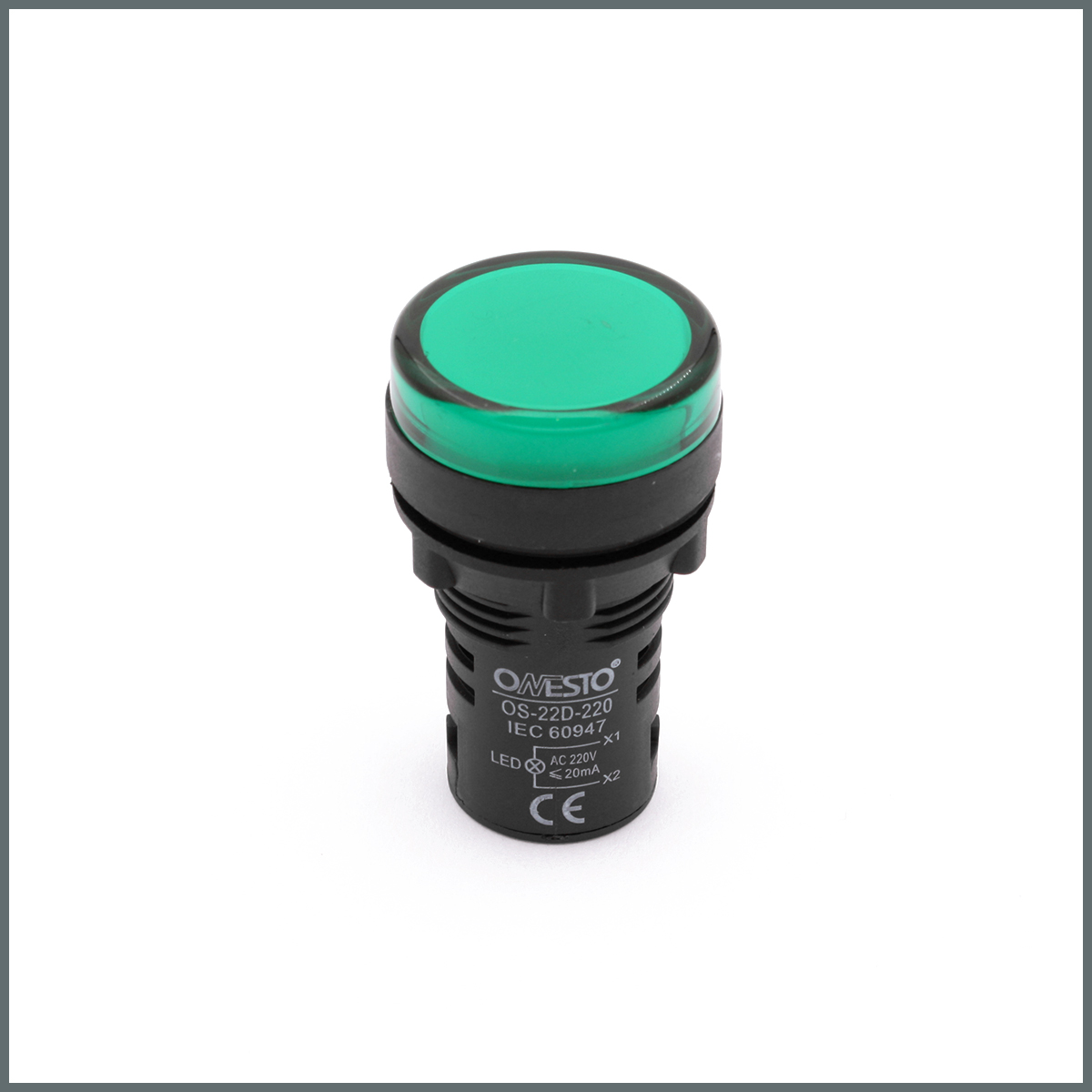 Ledli Sinyal Lambası 220VAC (Yeşil)