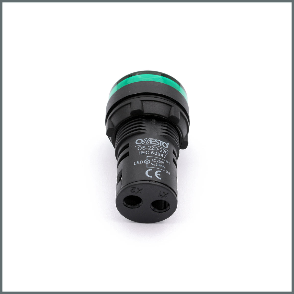 Ledli Sinyal Lambası 220VAC (Yeşil)