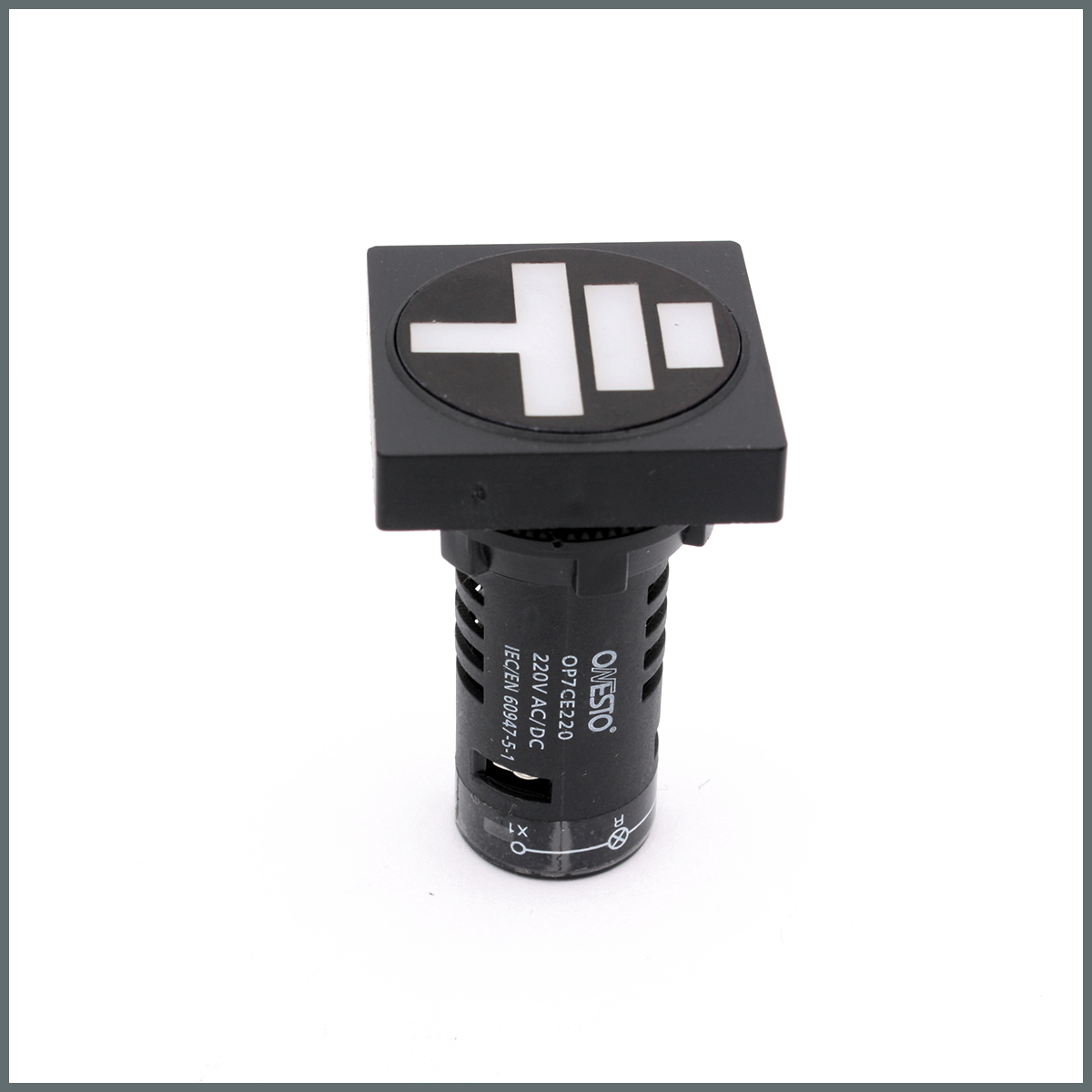 Ledli Toprak Göstergesi 220VAC/DC (Kare)