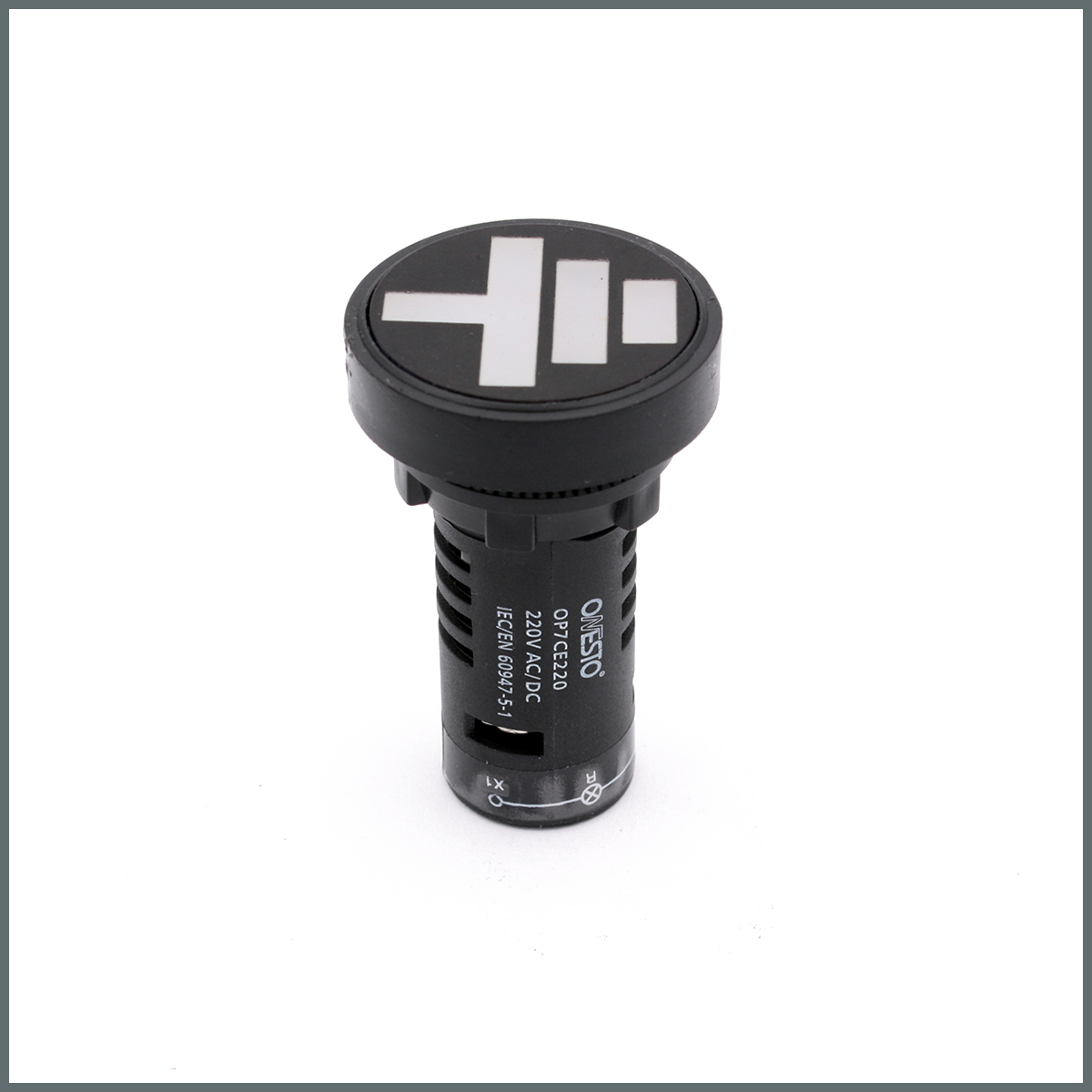 Ledli Toprak Göstergesi 220VAC/DC (Yuvarlak)